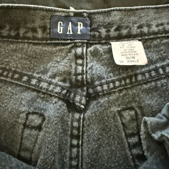 GAP vintage women gray  slim Ankle Jeans - Picture 3 of 6